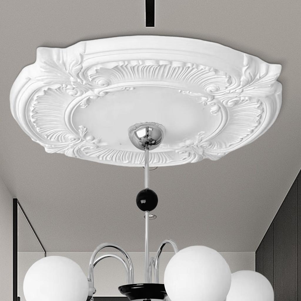 Круглый Разделенный Медальон ПУ Декоративные Покрытия для Плафонов Потолочного Вентилятора Тарелка Покрытие для Домашнего Потолочного Светильника для Люстры Покрытия для Светильников