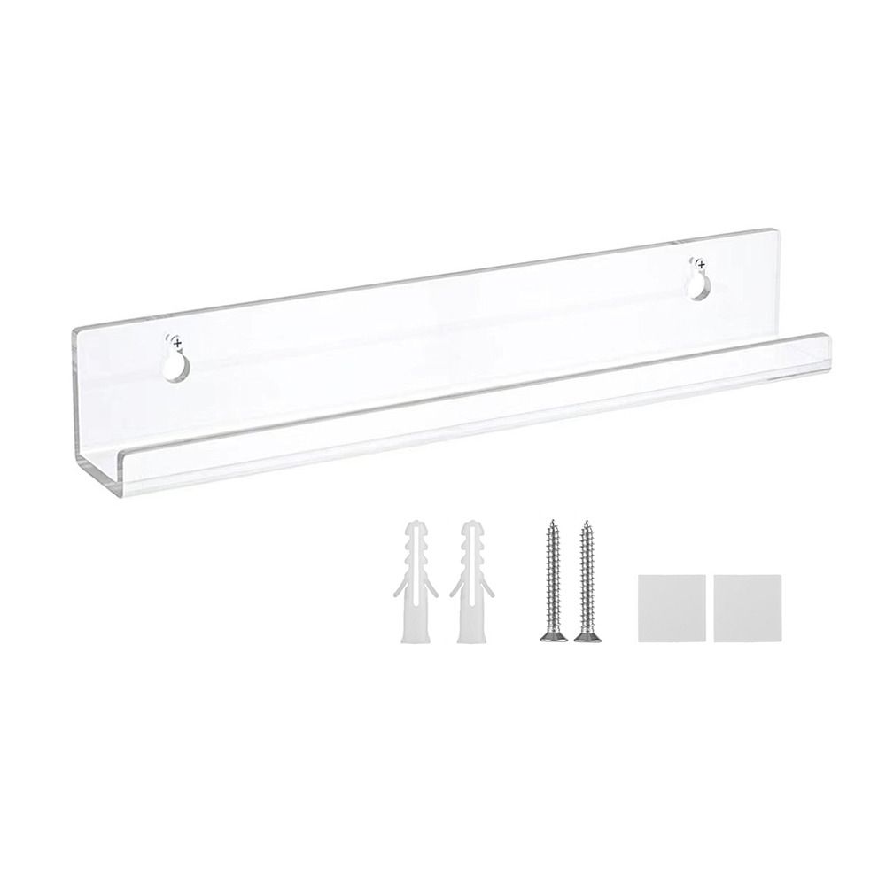 Прозрачный альбом-держатель для записей Дисплей Акриловая полка для журналов Плавающие полки для книг Гостиная