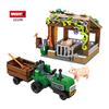 WOMA Toy New Arrivals 12106 Build Brick Block Toys Set Child Kids Farm Pigsty Hoggery Model