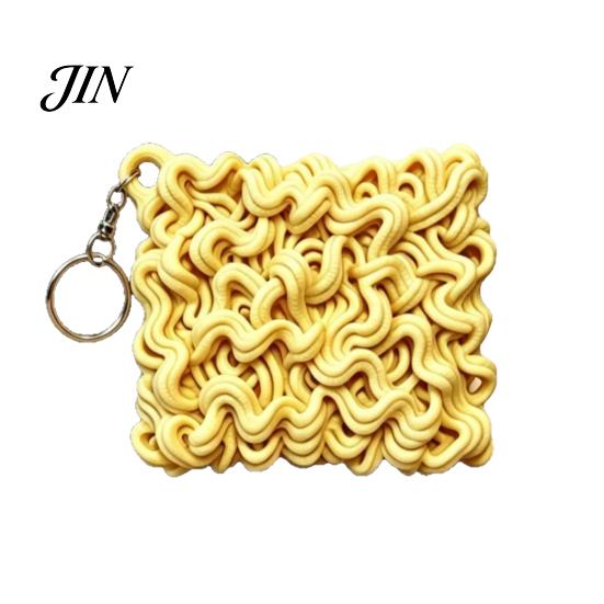 Multi-purpose Fridge Magnet 3D Printed Instant Noodle Keychain, Ramen Refrigerator Magnetic Decor Decoration, Keychain Pendant Backpack Handbag Charm