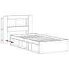 Bed Frame with Storage Space Black 90 x 200 cm Engineered Wood