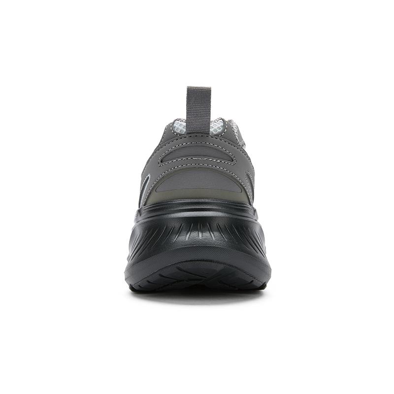 Skechers Летний дышащий модный универсальный тканевый верхний слой из коровьей кожи низкие повседневные кроссовки для бега мужские кроссовки Темно-серый 232919-CCBK