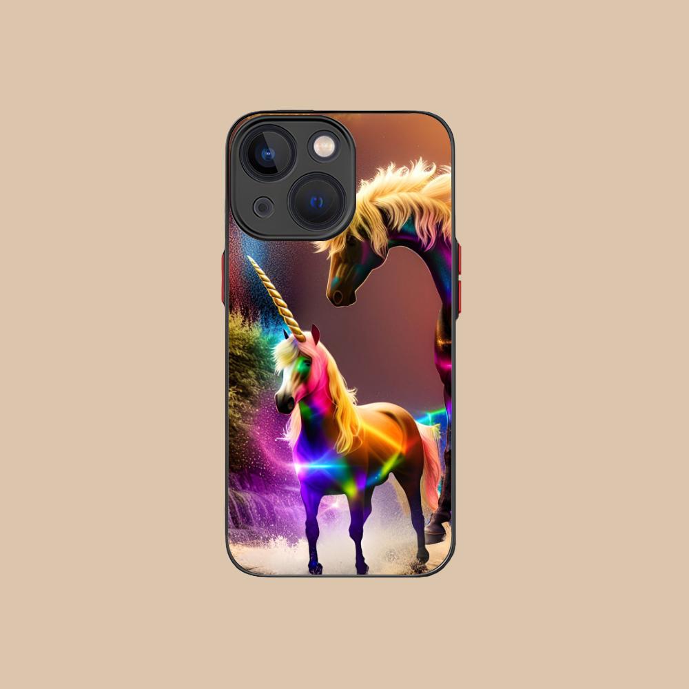 Фантазийный чехол для телефона с единорогом для iPhone 17 16 15 14 13 12 11 X XR XS 8 7 Air Pro Max Plus Mini Цветной силиконовый чехол