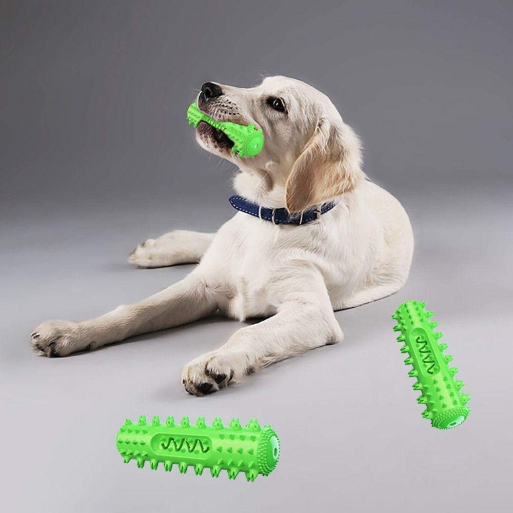 Vocal Dog Chew Toy Bump Design Wear-resistant Dog Toothbrush Stick TPR Soft Dog Interactive Training Toys Pet Dental Care