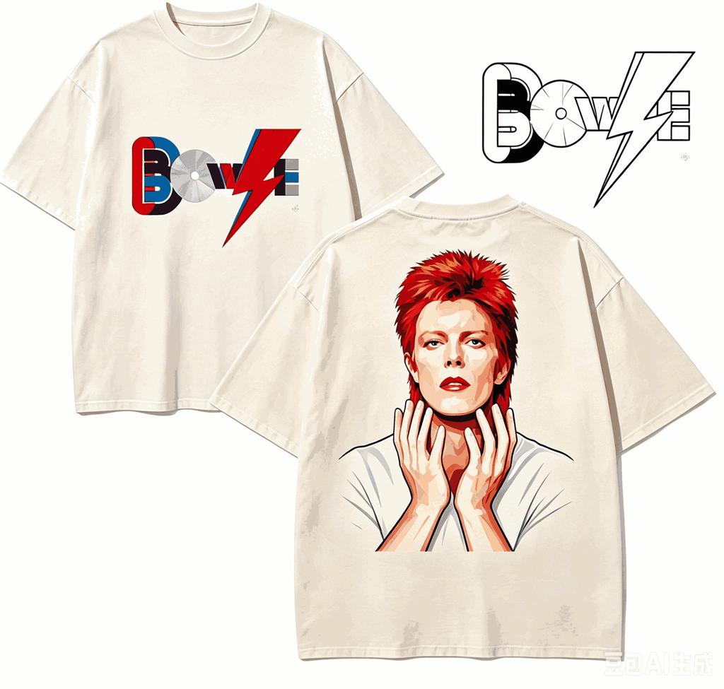 David Bowie For Fan Gift Tshirt Unisex Unisex Harajuku Oversized Unisex Short Sleeve Streetwear High Quality Comfortable Classic