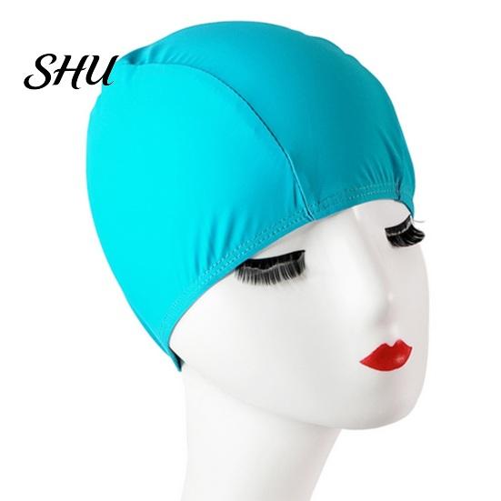 Swimming Hat Bathing High Elasticity Waterproof Soft Comfortable Full Fit Sports Swim Nylon Summer Beach Water