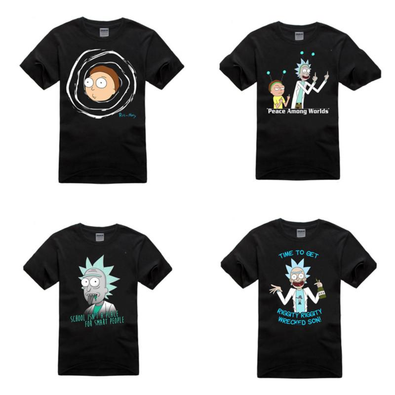 Мужская футболка Rick And Morty с коротким рукавом, полиэстер, дышащая, летний повседневный стиль, для подростков