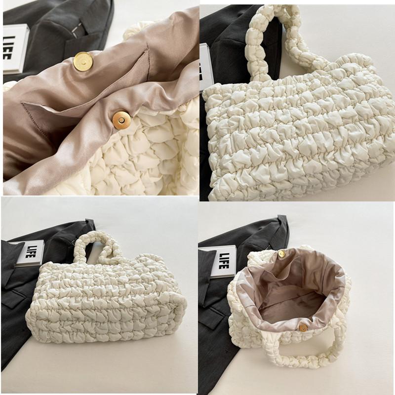 Новые модели женских сумок-тоут на осень и зиму, роскошные плиссированные женские модные сумки через плечо, вместительная дизайнерская сумка