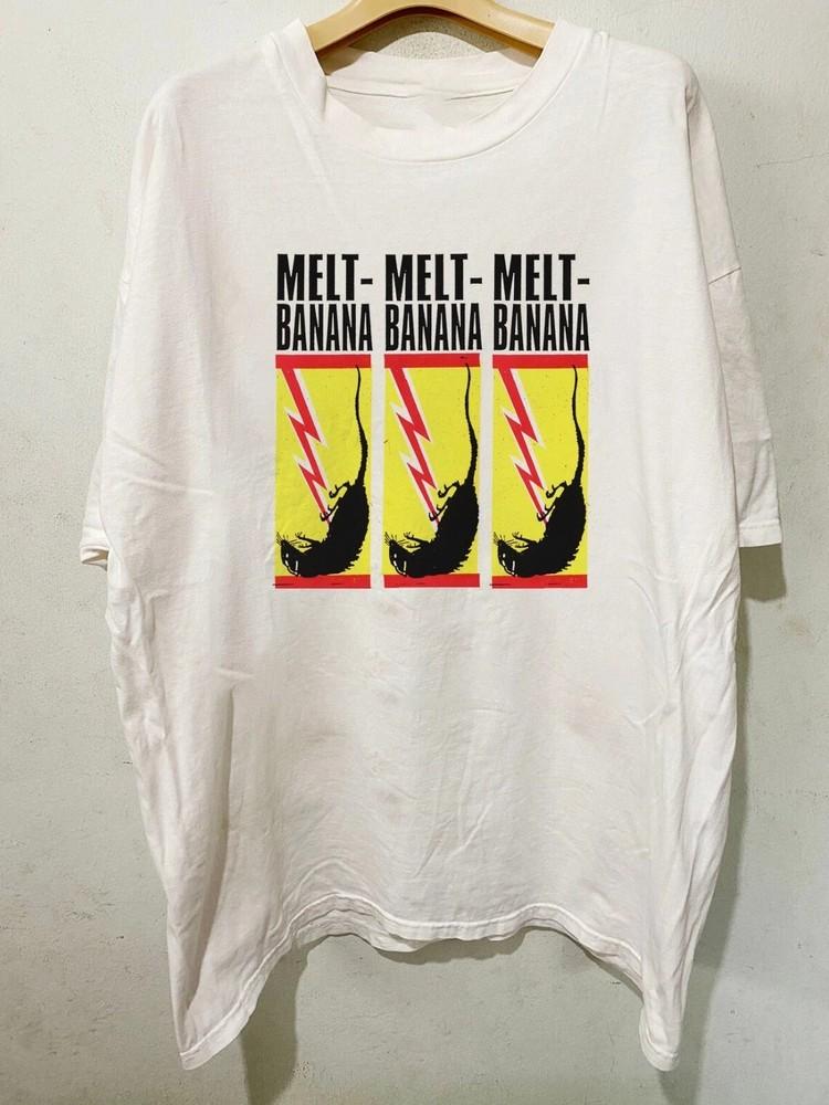 Melt-Banana Band Poster Album Concert Cotton Gift For Fan Tee Shirt Unisex T-Shirt