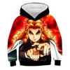 2025 Детские 3D Толстовки Demon Slayer Мода Осень Мальчики Толстовка Худи Манга Kimetsu No Yaiba Мальчики Девочки Джемперы 4-14 лет Одежда