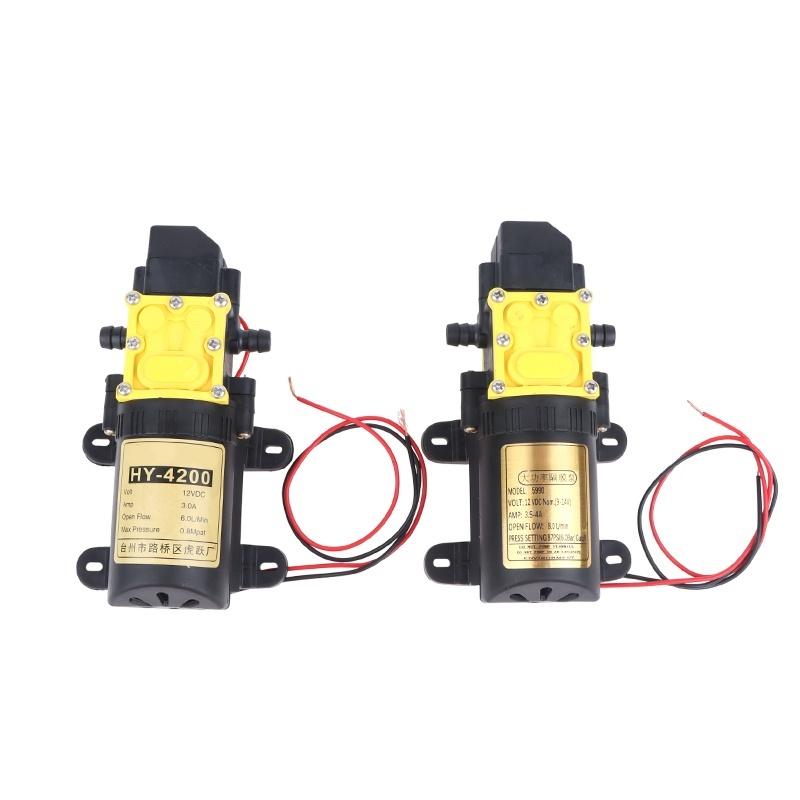 1Pcs Self-Priming Diaphragm Water Pump 12V 8.0L High Pressure Agricultural Spray Pump For Agrochemical Application In Farming