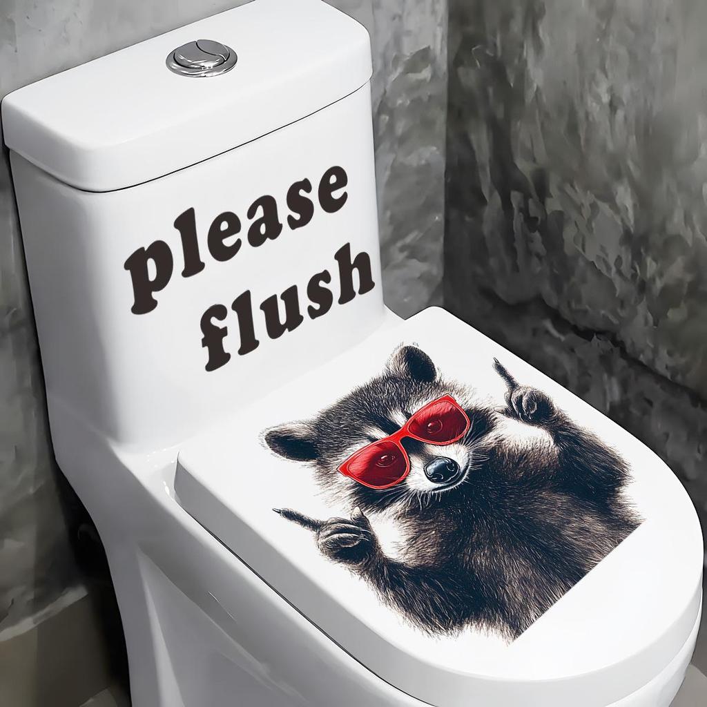 Креативная реалистичная 3D наклейка на унитаз с милым котом Vision, забавная наклейка с изображением животных для ванной комнаты, декор крышки унитаза, самоклеящаяся ПВХ, водонепроницаемая картина