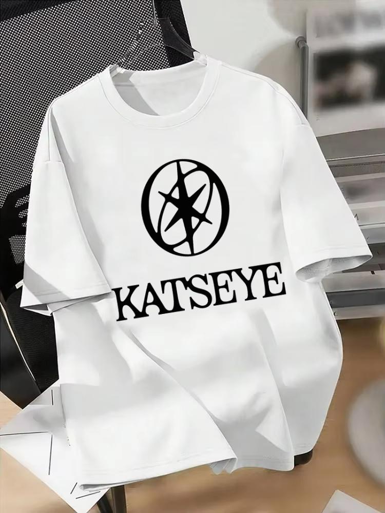 Ретро Katseye Красивый Хаос Футболка Kpop Футболка Подарок для Женщины Мужчины Мода Харадзюку Каваи Футболка Женская Одежда Y2K Топы