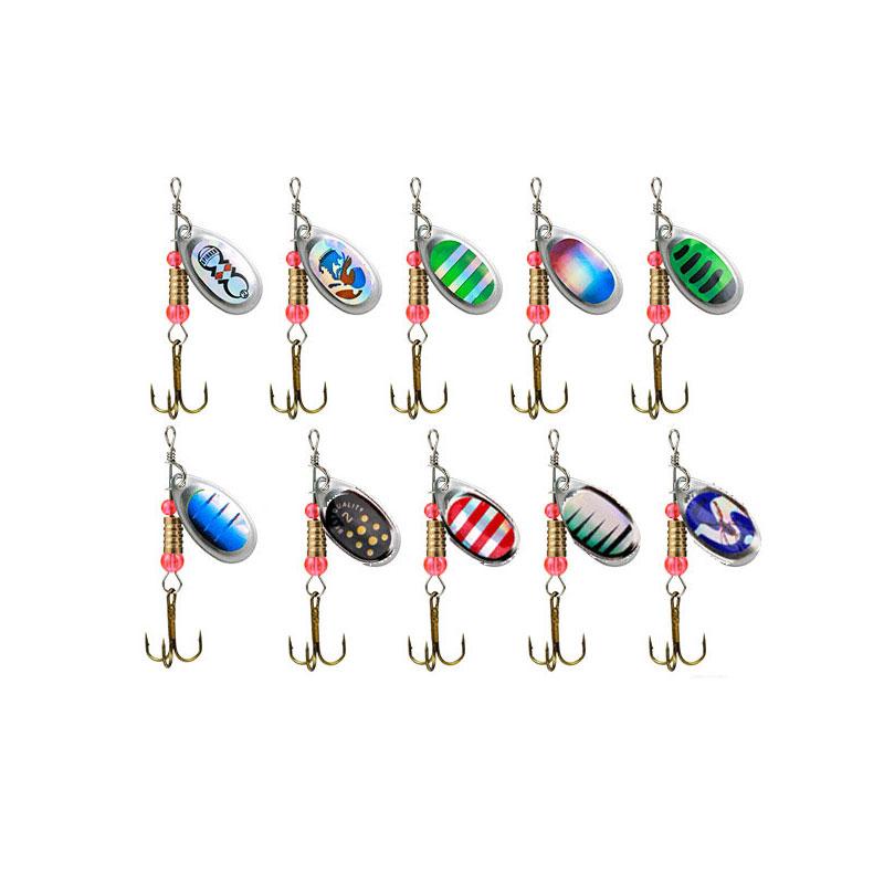 Набор приманок для джиг-спиннера с коробкой для снастей 3 г вращающаяся блесна для щуки лосося морская рыбалка воблер троллинг твердая поверхность поверхностная приманка