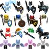 QQ04-11 Medieval Knights Building Blocks Dragon Knights Lightning Dragon Mount Figure Accessories Games Model Assemble Brick Toy