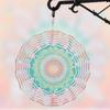 Vibrant Mandala Wind Chime 10 Inch Colorful Metal Garden Decor for All Seasons Durable Outdoor Hanging Wind Chimes Perfect Gift for Friends and Family