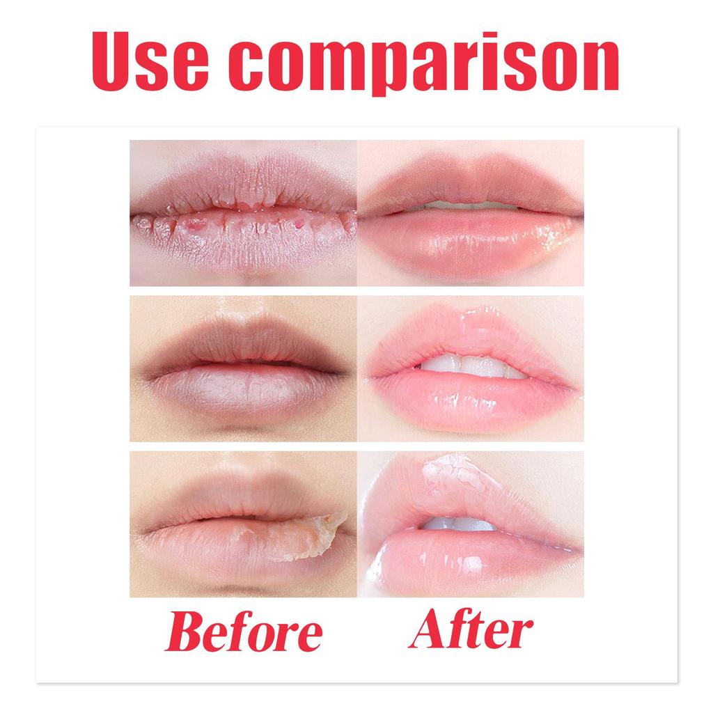 Маска для сна - Глубоко увлажняющий бальзам для губ для сухих, потрескавшихся губ, отбеливающий, придающий объем, нежное увлажнение, отшелушивающий (Ягода)