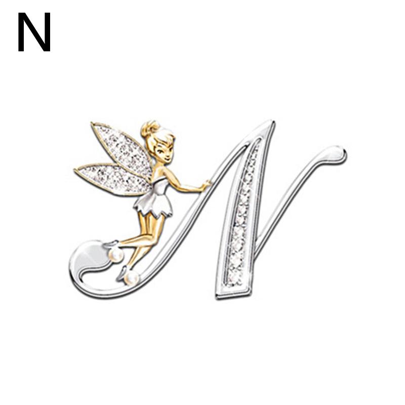 1PC Fashion Brooches Alphabet A-Z Corsage Handmade Gift Exquisite Jewelry Accessories KTY