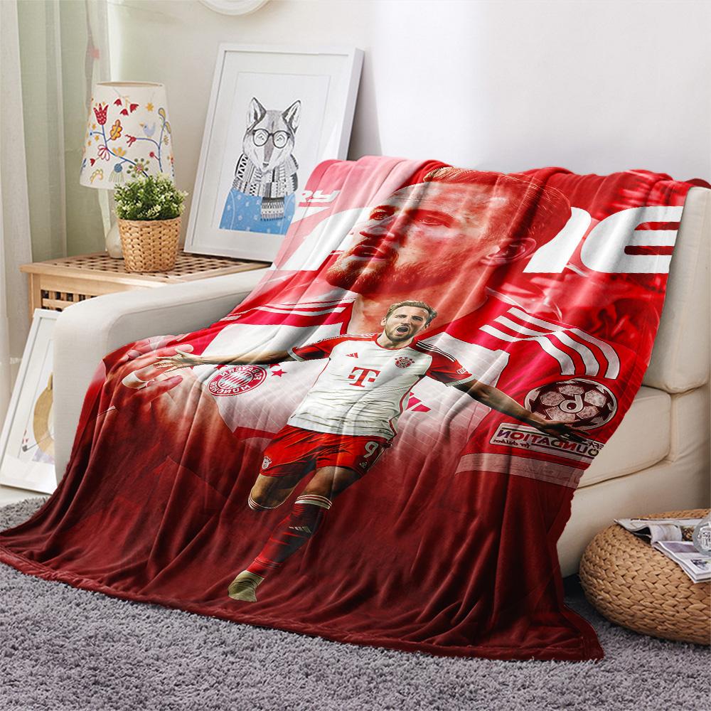 Bayern Print FlAannel Blanket, High quality Comfortable for All Seasons, Home Decor, Warmth and Comfort