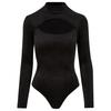 Urban Classics Womens/Ladies Cut Out Velvet Turtle Neck Bodysuit
