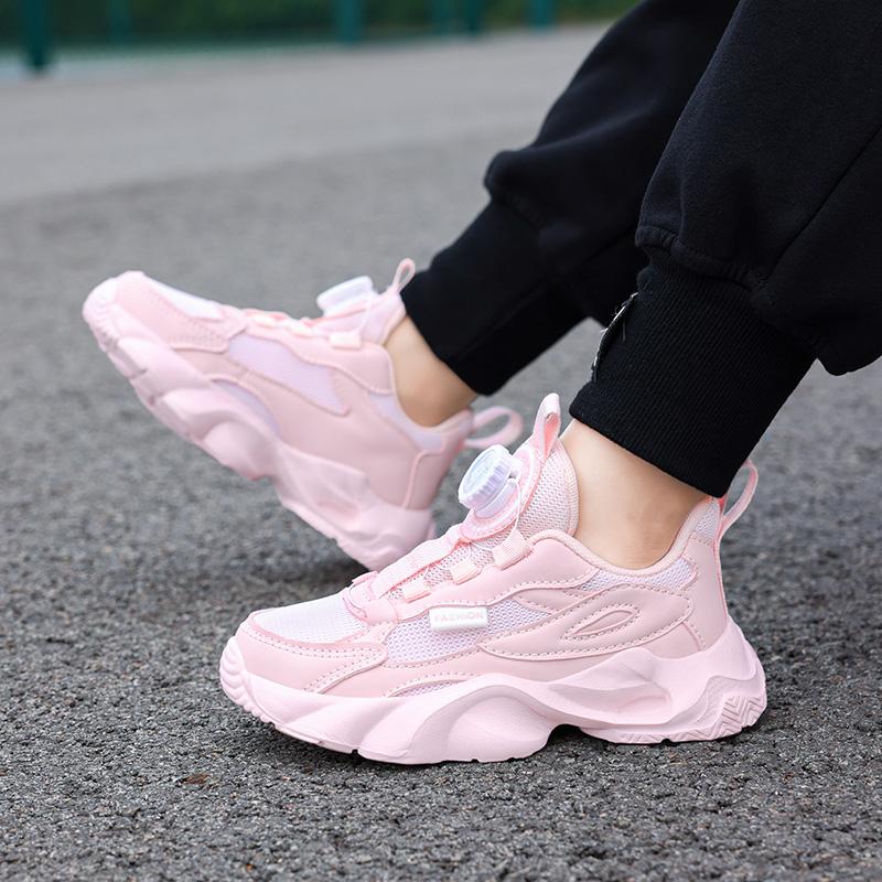 Детские трендовые удобные кроссовки для бега на мягкой подошве, студенческие модные повседневные дышащие спортивные кроссовки для мальчиков и девочек