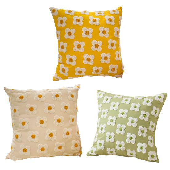 Плюшевая наволочка с цветочным принтом, наволочка с принтом весны и лета, наволочка с декором в фермерском стиле со скрытой молнией для дивана-кровати, украшение для дома