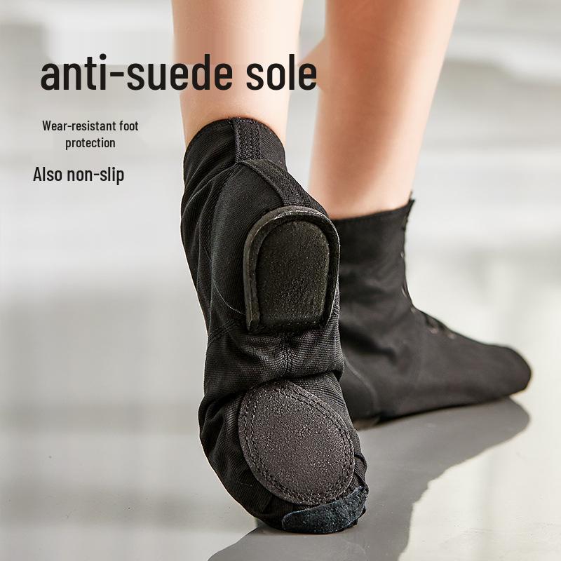 Высокие парусиновые танцевальные туфли для взрослых и детей - Джаз, Йога, Балет