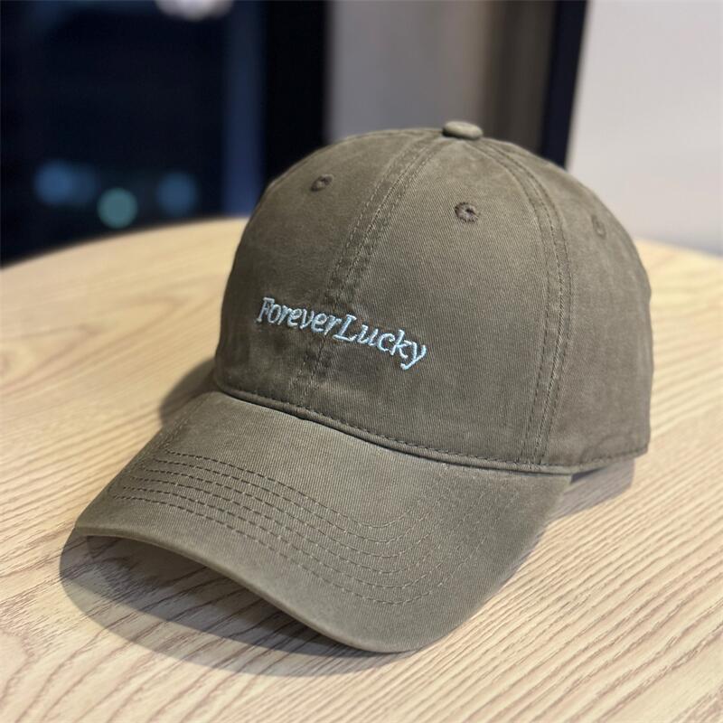 Популярная простая washed-эффект хлопковая мягкая кепка-бейсболка женская весенне-летняя тонкая студенческая мужская и женская кепки