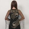 New Classic Peacock Tassel Shawl for Women's Spring and Summer Thin Breathable Women's Shoulder Scarf