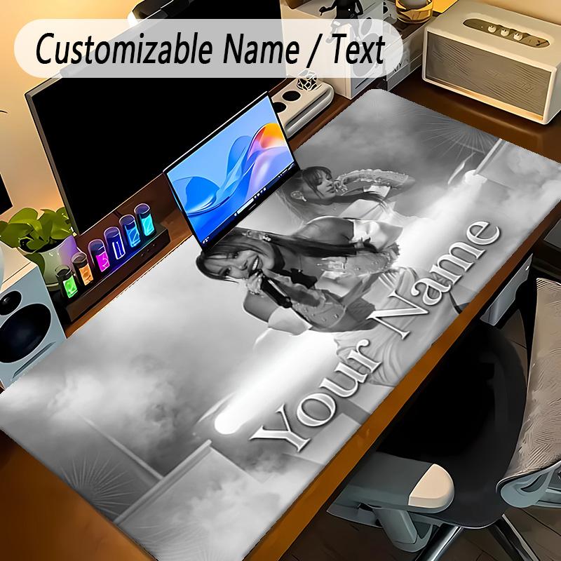 Large Mouse PadAyliva Custom Name Text Personalized Desk Mat Non Slip Gaming Pad