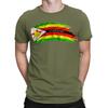 Zimbabwe Flag Africa Country Nationality Football Sports Mens TShirts TopTA38