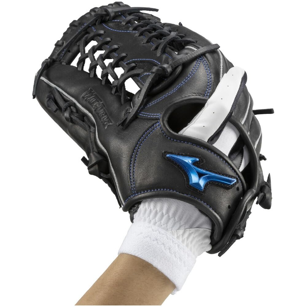 MIZUNO JL Baseball/Softball Gloves, Junior, Right-Handed, 1EJEY331, Size, White/Black/Gold