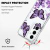 Sky Butterfly Transparent Phone Case For Samsung Galaxy S26 S25 S24 S23 FE Plus Ultra Soft TPU Cover
