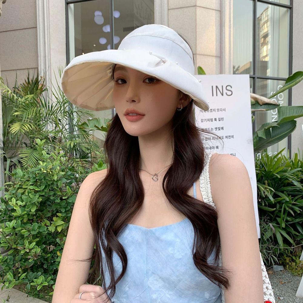 Sun Protection Big Brim Sun Hat Windproof Beach Cap Hot Sun Hat  Women Men