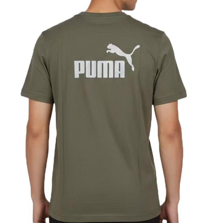 Puma Мужская повседневная футболка с коротким рукавом и круглым вырезом для занятий спортом на открытом воздухе tops 694448-81