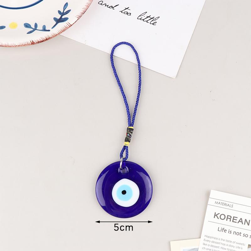 Турецкий счастливый синий дурной глаз стеклянный брелок подвеска амулеты сумка автомобильный брелок кольцо для женщин мужчин подарок телефон висит