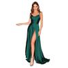 European and American suspender evening dress split design sexy slim dress skirt banquet temperament dress light luxury
