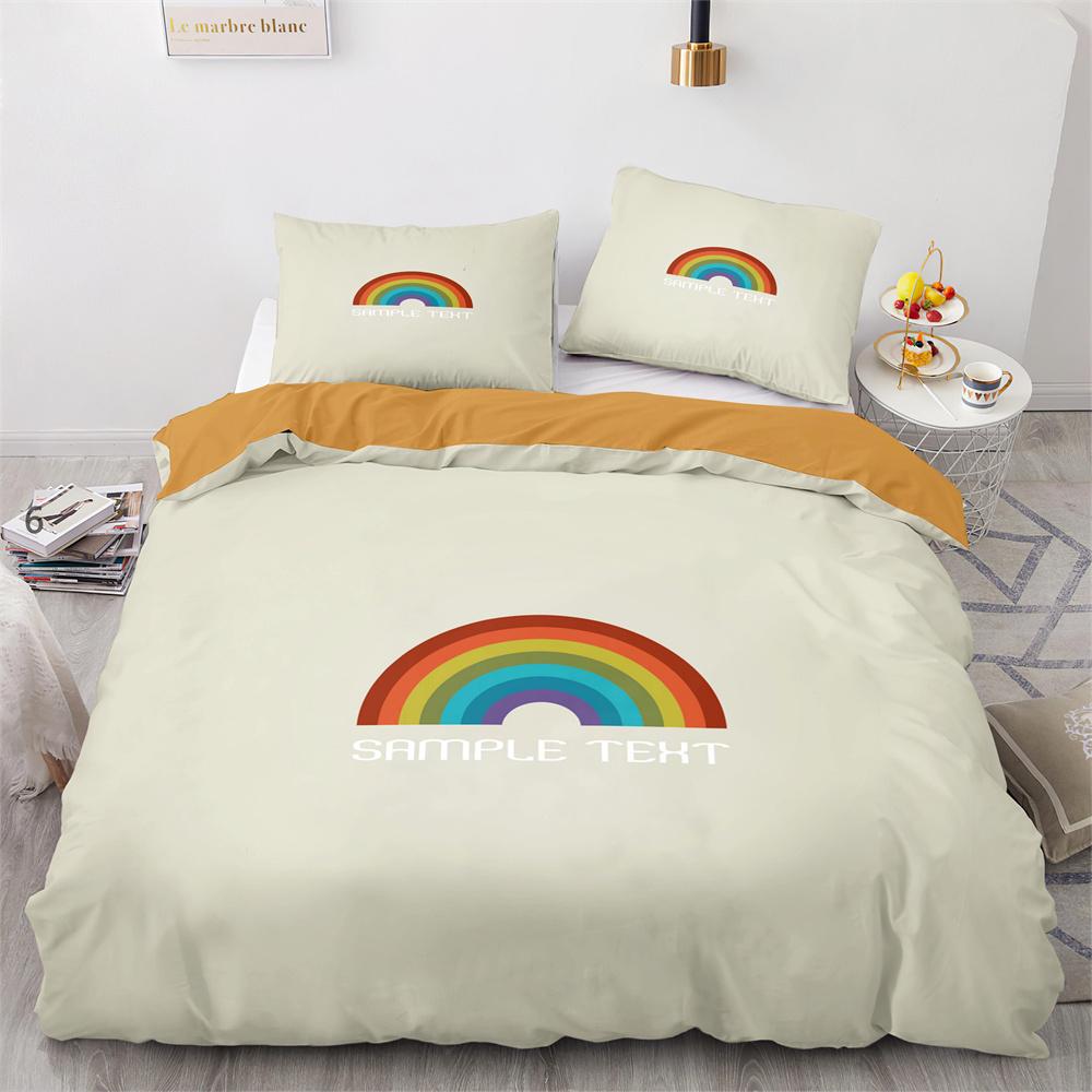 Радужные Птицы Звезда Набор Пододеяльников Двуспальный Полный Размер Милый Полиэстеровый Чехол для Одеяла для Детей Мальчиков Девочек Комплект Постельного Белья Чехол для Одеяла