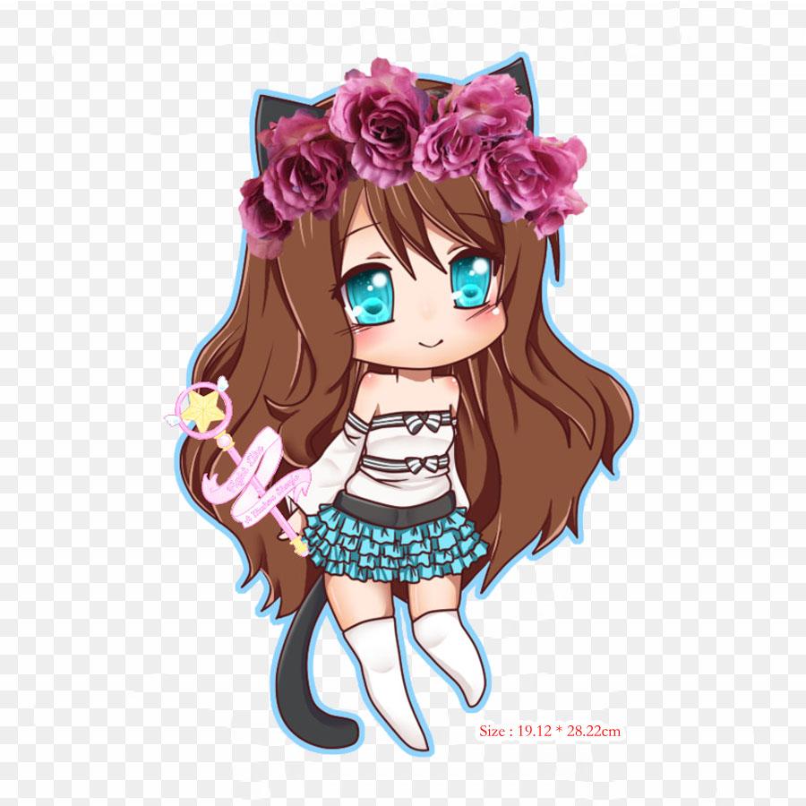 Chibi Takizawa Chibiusa Термонаклейки для одежды Аппликации Наклейки на одежду Термочувствительные индивидуальные нашивки