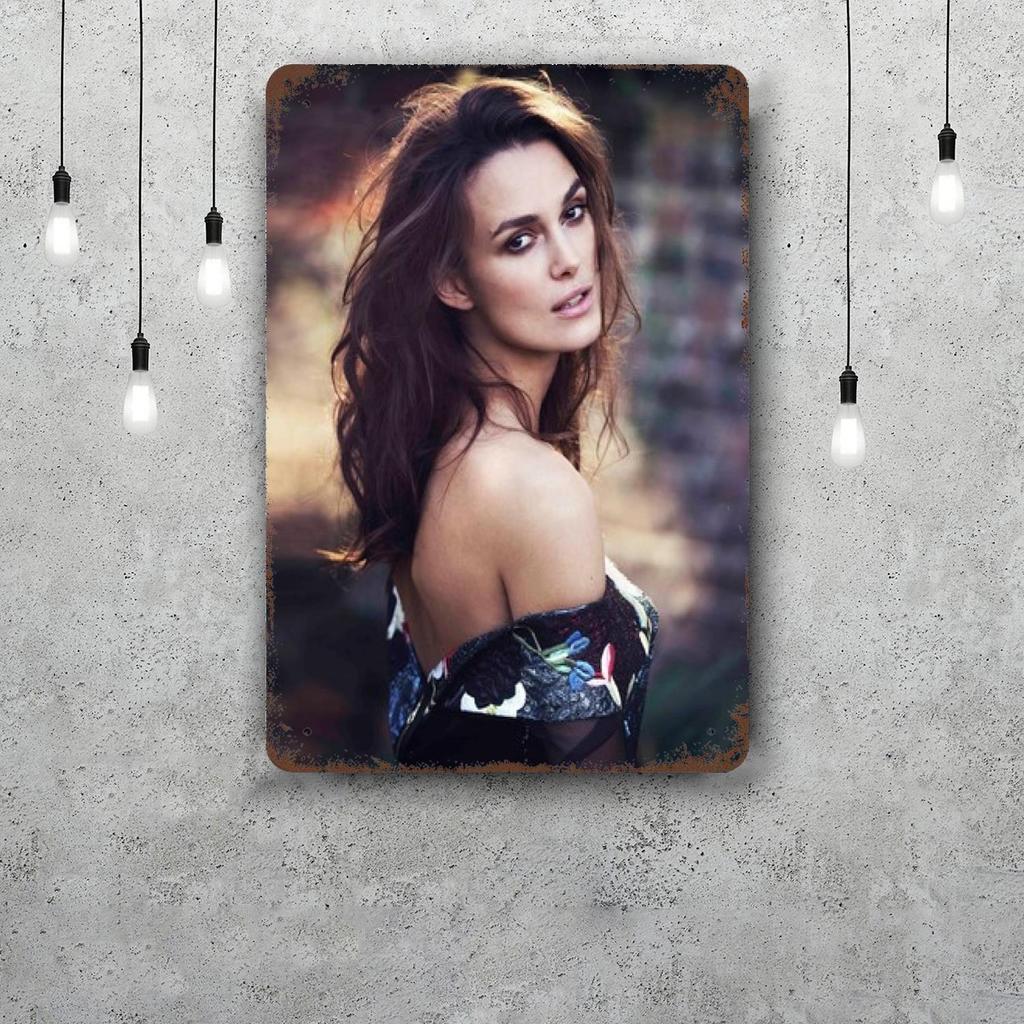 keira knightley Decor Vintage Metal Signs Tin Signs Captain Poster Decor for Bar Pub Club Man Cave Wall Decoration