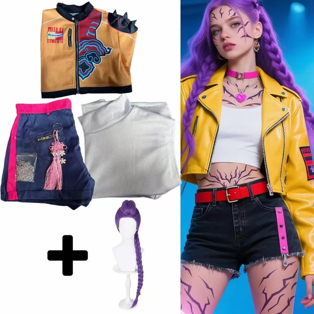 Детский Корейский Kpop Косплей Демон Руми Зои Мира Охотники Охотница Костюм Девочки Группа Идол Ролевая Игра Хэллоуин Карнавал Вечеринка Наряд Костюм