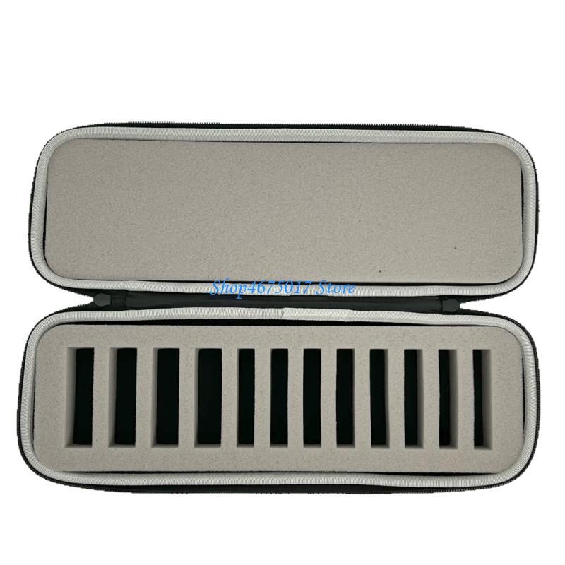 H4GA 12 Slot EVA Clippers Blade Storage Box Carrying Case Organizers for Travel Barbers