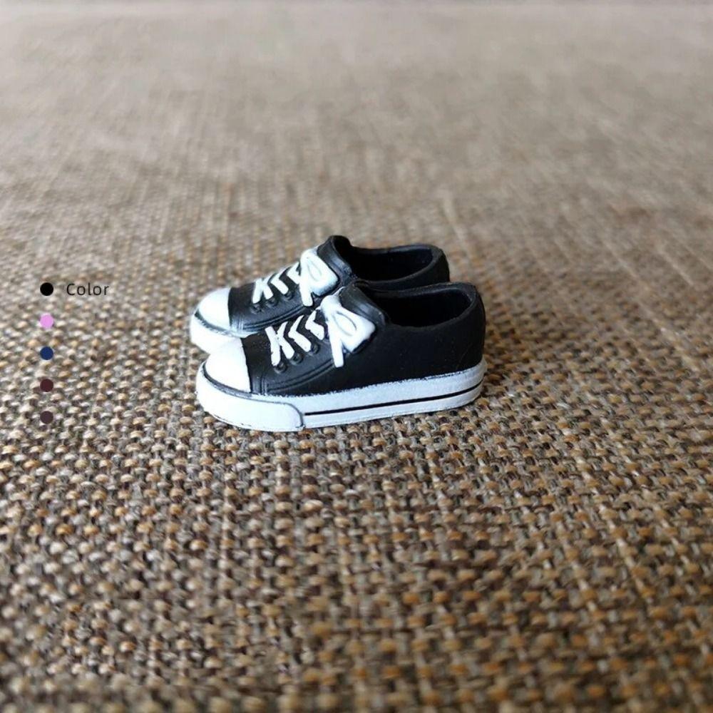 Однотонная кукольная обувь 1/6, повседневная обувь для куклы из ПВХ с круглым носком, 2 см, подходит для длины стопы 2 см