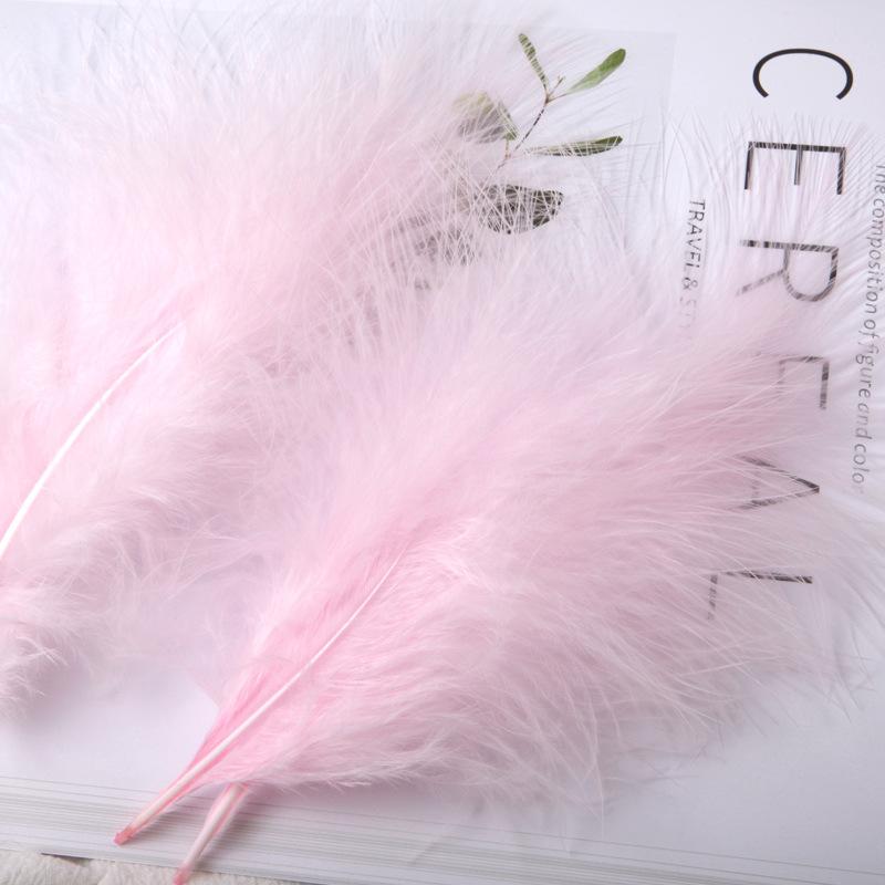 Macaron Feathers Colored Turkey Full Velvet, Dream Catcher Hair Accessories Diy Handmade Material Bouquet Stage Wedding Decoration