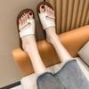 Foot Pinch Cover Shame Cool Slippers Women's Summer Wear New High-end Pregnant Women's Casual Flat Flip-flops