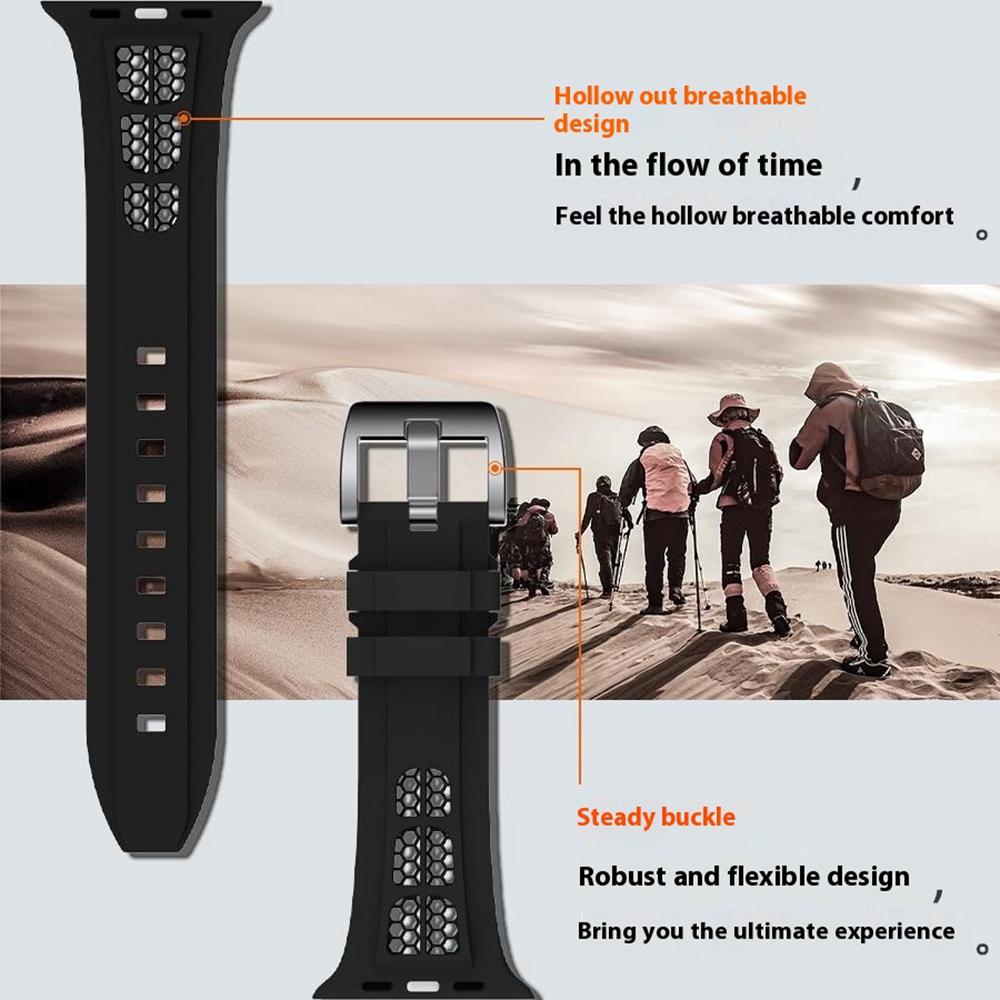 Watch Strap for Apple Watch 10 46mm / Ultra 2 / Ultra 49mm / 9 8 7 45mm / SE (2023) SE (2022) SE 6 5 4 44mm / 3 2 1 42mm Silicone Band