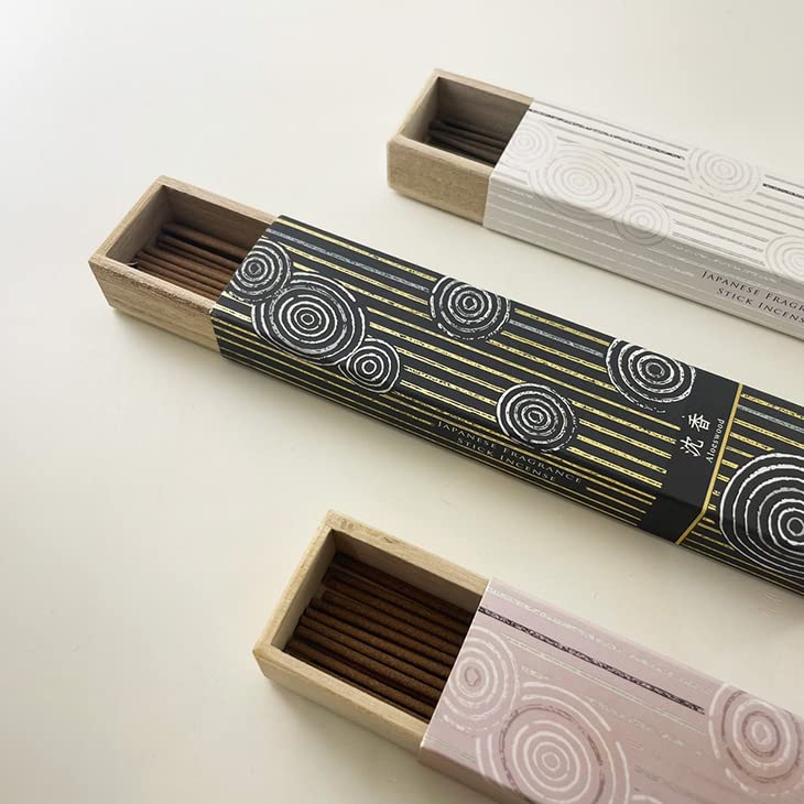 Kosaido Incense Hyakuraku Standard Set of 3 Popular Sandalwood Agarwood Magnolia