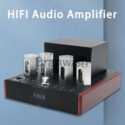 120 Вт Высокомощный усилитель Hifi Tube Fever Pre-stage Audido Speaker Amplifier Домашний кинотеатр Bluetooth 5.0 Поддержка 4-16 динамиков