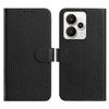 For Realme 15 5G/Realme 15 Pro 5G Case Wallet Stand Litchi Texture Genuine Cow Leather Flip Phone Cover