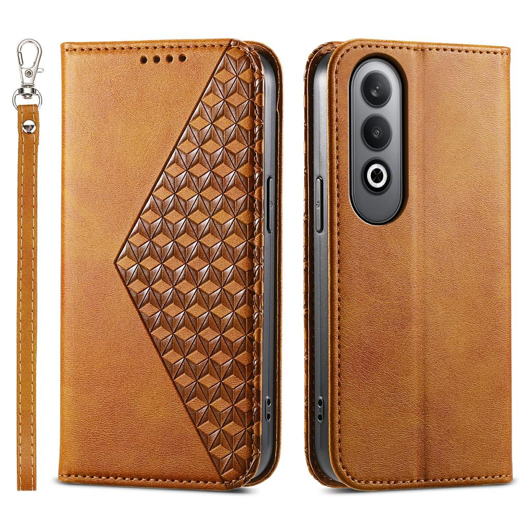 Чехол для Oppo K12/OnePlus Nord CE4 5G из ПУ кожи с текстурой теленка, чехол-бумажник для телефона